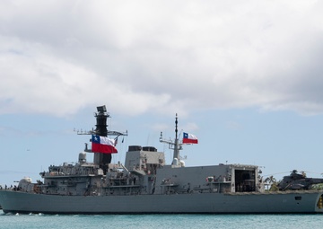 CNS Almirante Lynch departs Pearl Harbor for RIMPAC 2022
