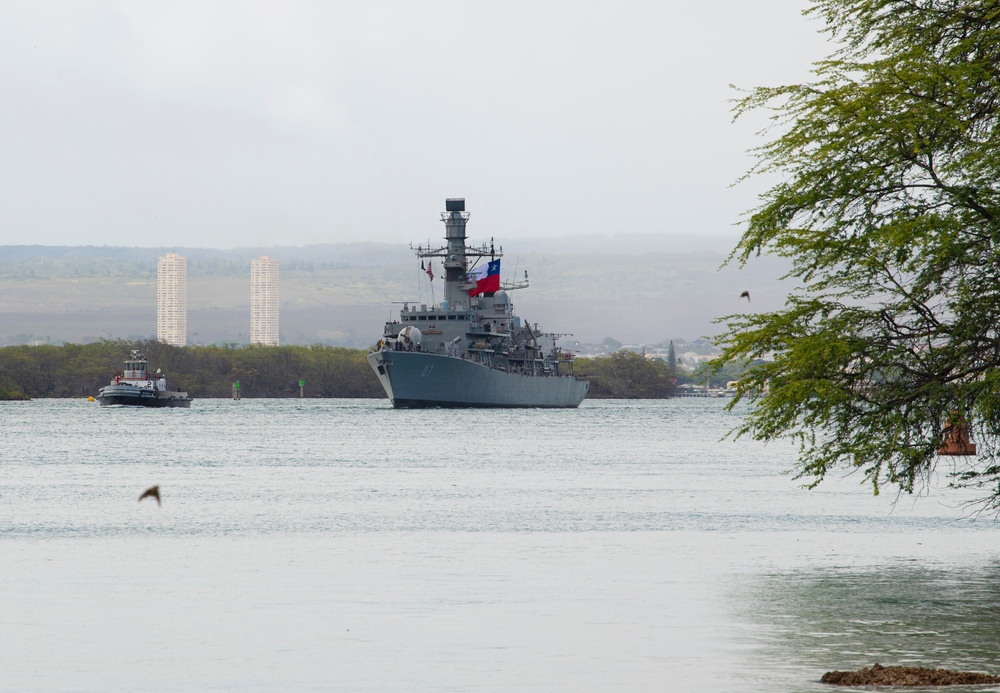 CNS Almirante Lynch departs Pearl Harbor for RIMPAC 2022