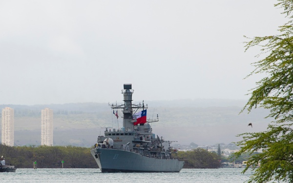 CNS Almirante Lynch departs Pearl Harbor for RIMPAC 2022