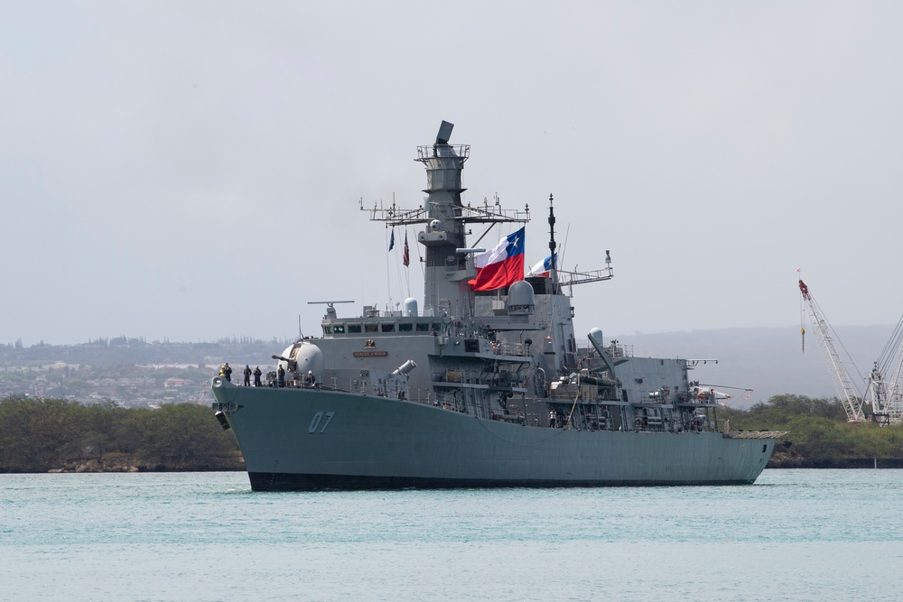 CNS Almirante Lynch departs Pearl Harbor for RIMPAC 2022