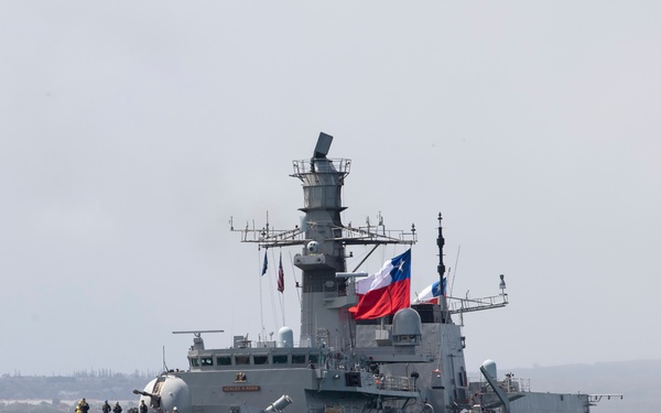 CNS Almirante Lynch departs Pearl Harbor for RIMPAC 2022