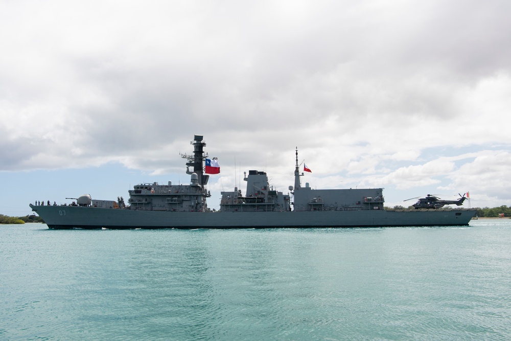 Dvids - Images - Cns Almirante Lynch Departs Pearl Harbor For Rimpac 