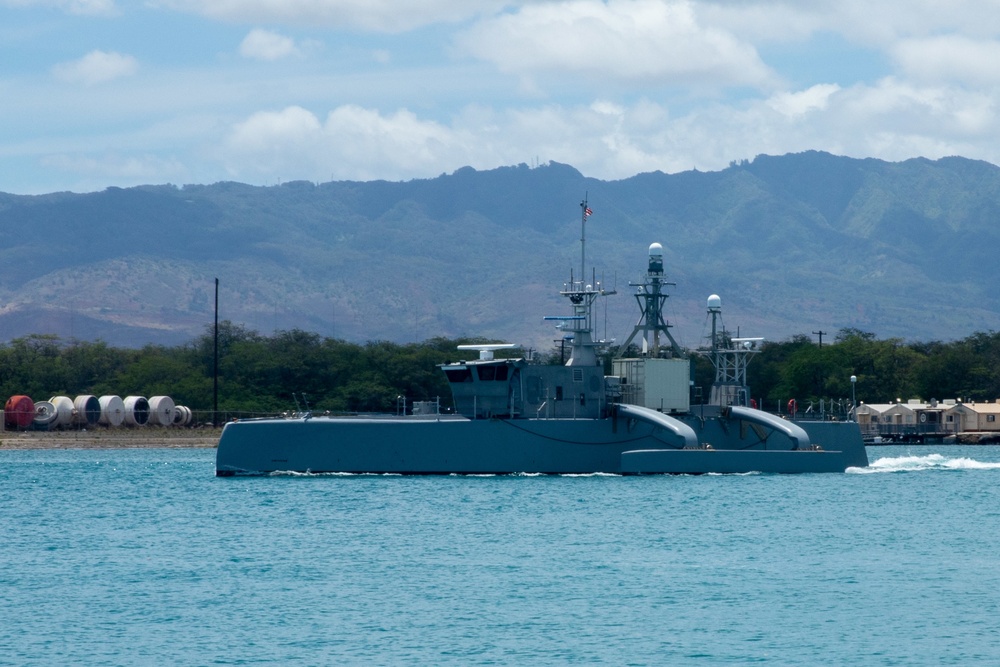 Sea Hunter Departs Pearl Harbor