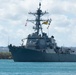 USS Spruance Departs Pearl Harbor