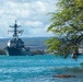 USS Spruance Departs Pearl Harbor