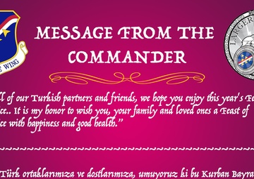 39th ABW Feast of Sacrifice message