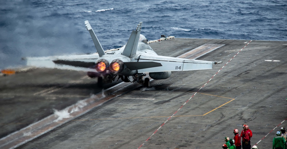 USS Ronald Reagan (CVN 76) conducts flight operations