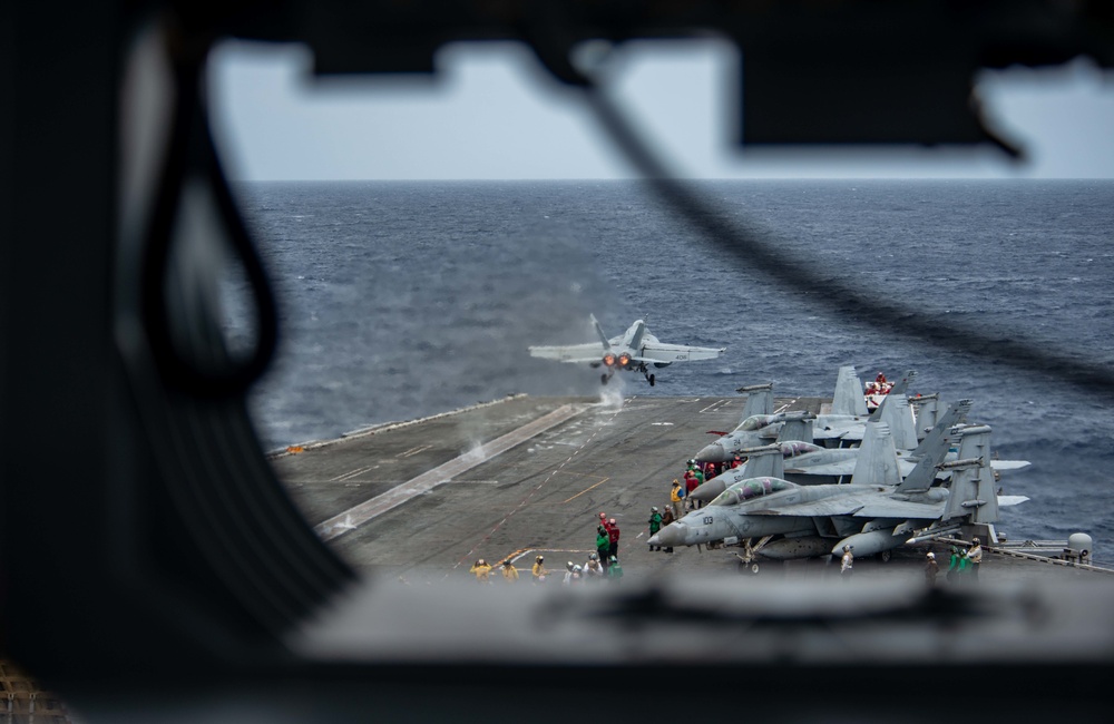 USS Ronald Reagan (CVN 76) conducts flight operations