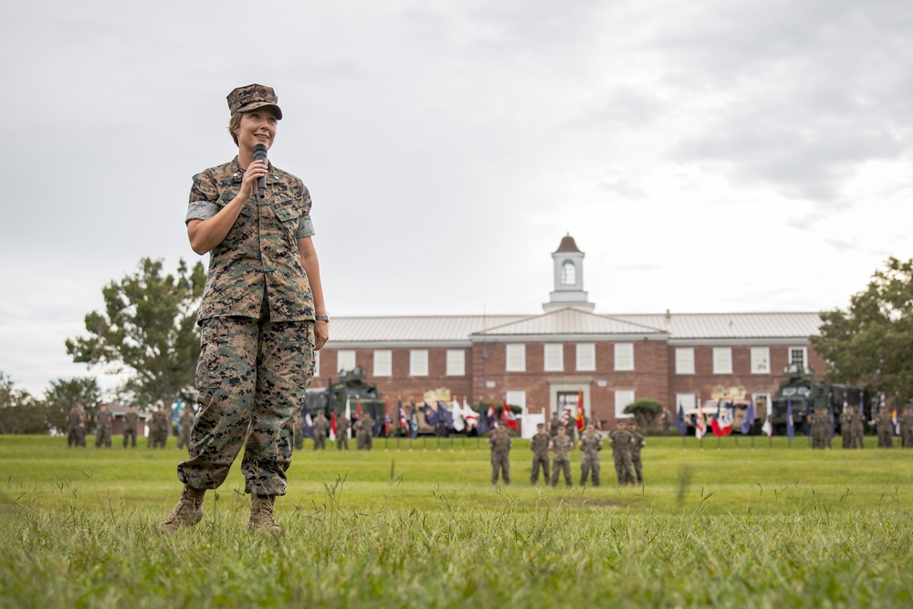 Combat Logistics Battalion 6 Change of Command Ceremony