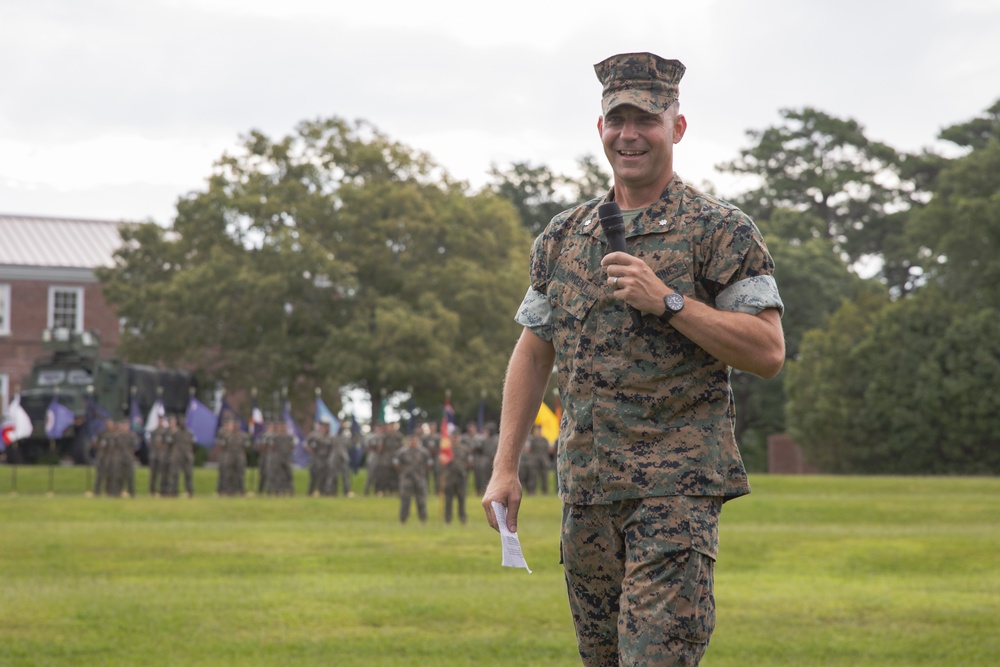 Combat Logistics Battalion 6 Change of Command Ceremony