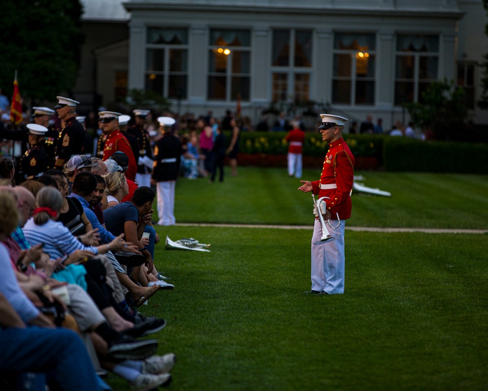 Another outstanding Friday Evening Parade by the Barracks Marines