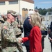German Federal President Frank-Walter Steinmeier and  U.S. Ambassador to Germany Amy Gutmann visit 7th Army Training Command.