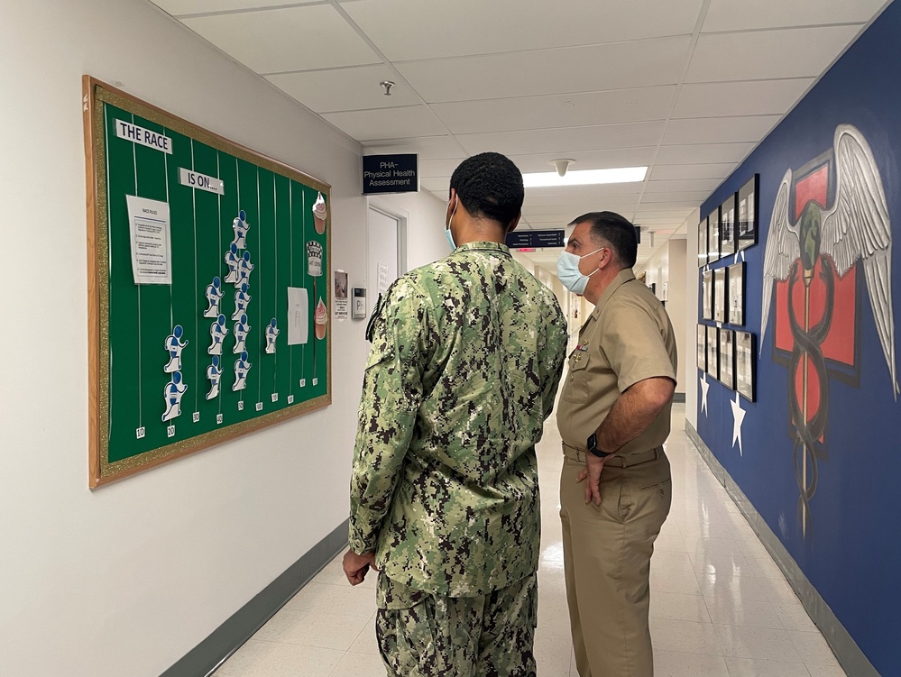 Rear Adm. Matthew Case visits Naval Health Clinic Patuxent River