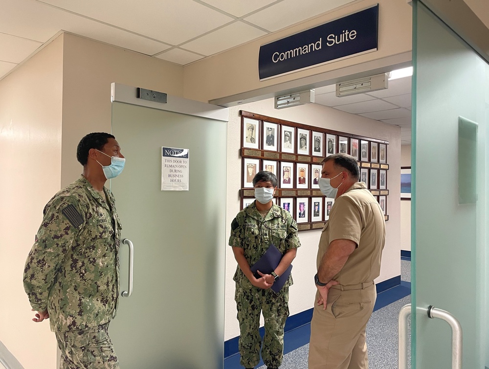 Rear Adm. Matthew Case visits Naval Health Clinic Patuxent River