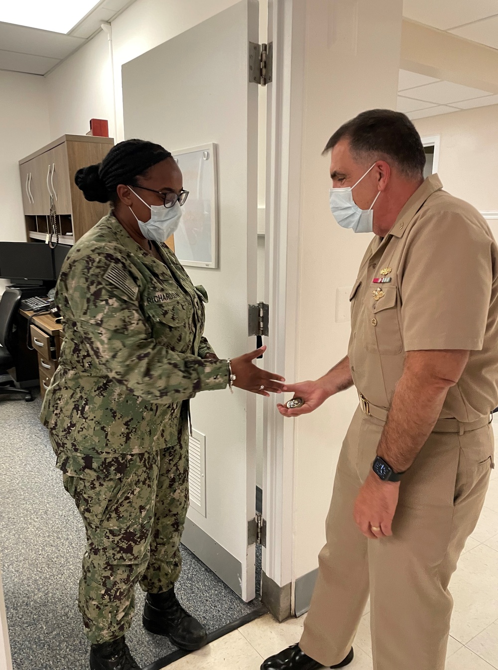 Rear Adm. Matthew Case visits Naval Health Clinic Patuxent River