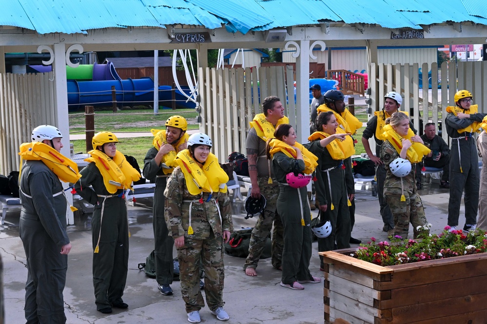 Just keep swimming; Reservists train on water survival