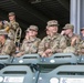 35th Infantry Division Band plays the national anthem at the Kansas City Monarchs baseball game