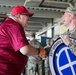 35th Infantry Division Band plays the national anthem at the Kansas City Monarchs baseball game