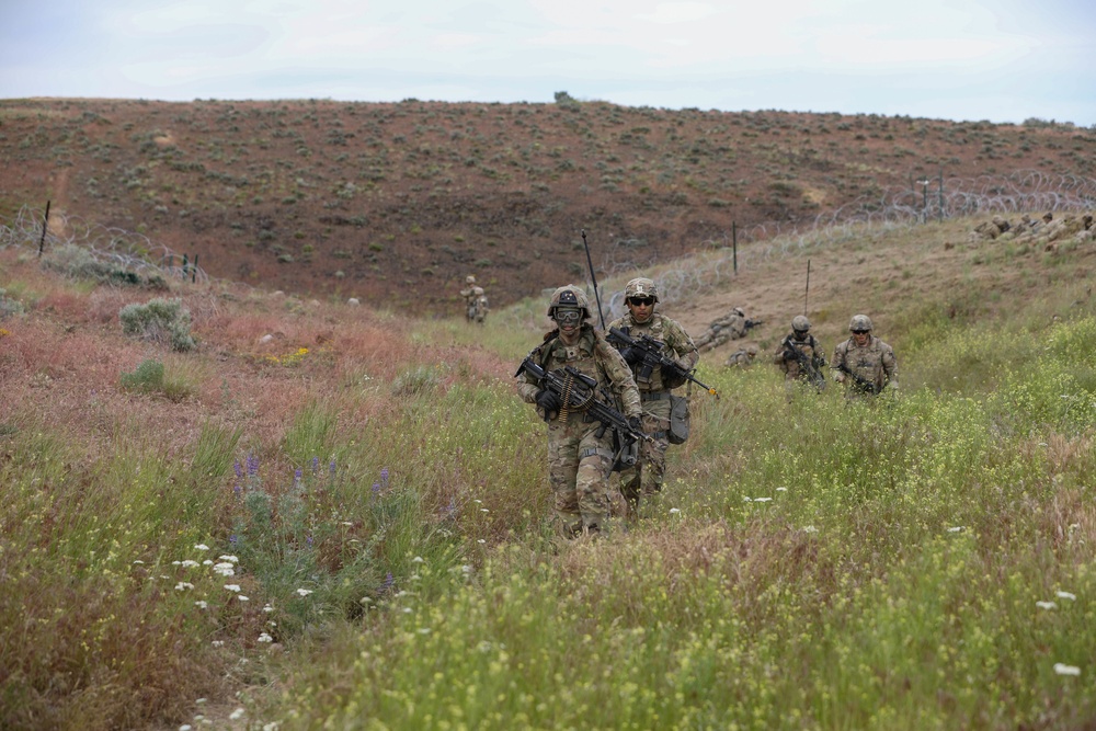 2-2 SBCT carries out Operation Lancer Scorch at Yakima Training Center, Wa.