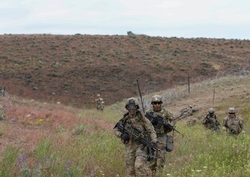 2-2 SBCT carries out Operation Lancer Scorch at Yakima Training Center, Wa.
