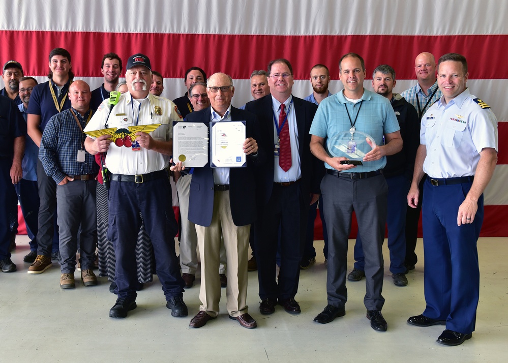 Air Station Traverse City presents Cherry Wings Award to