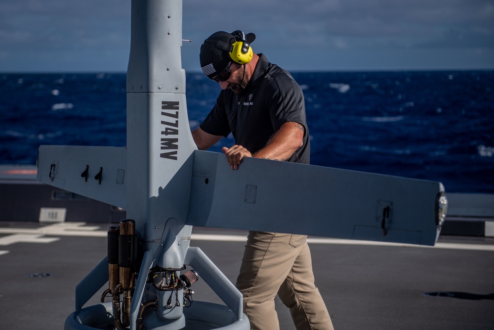 V-BAT is tested aboard USS Michael Monsoor during RIMPAC 2022
