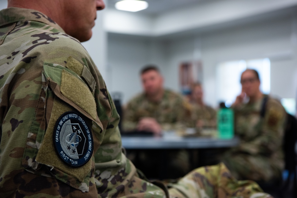 First Chief Master Sergeant of the Space Force visits Goodfellow AFB