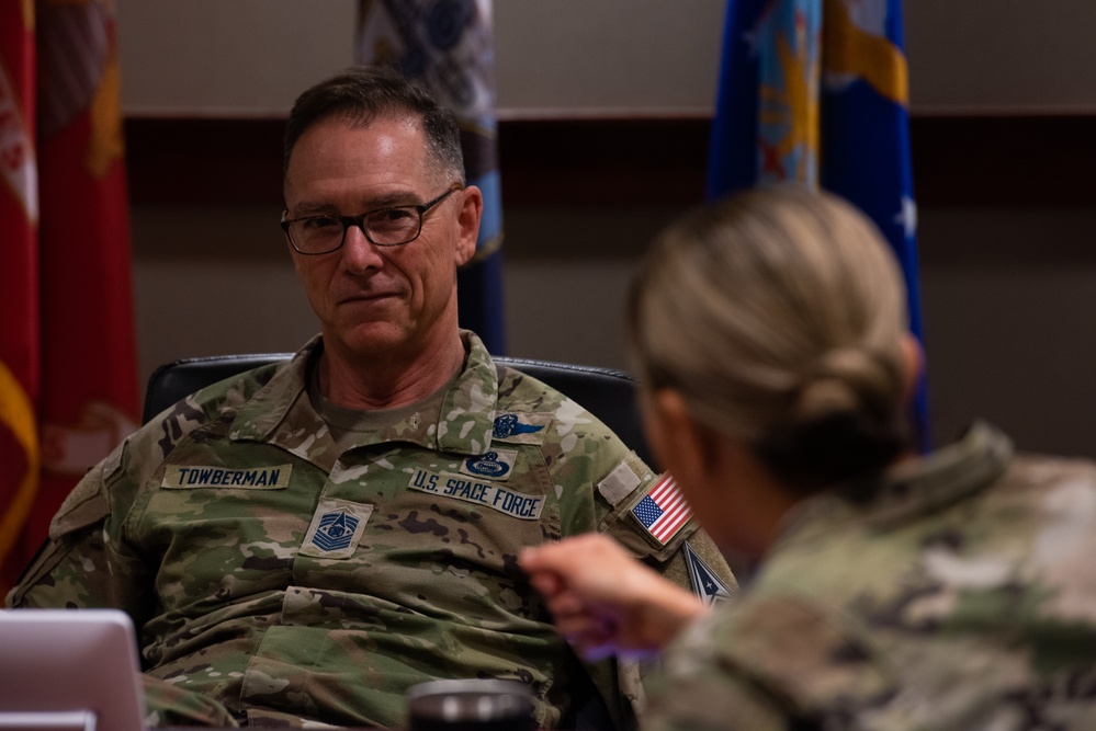 First Chief Master Sergeant of the Space Force visits Goodfellow AFB