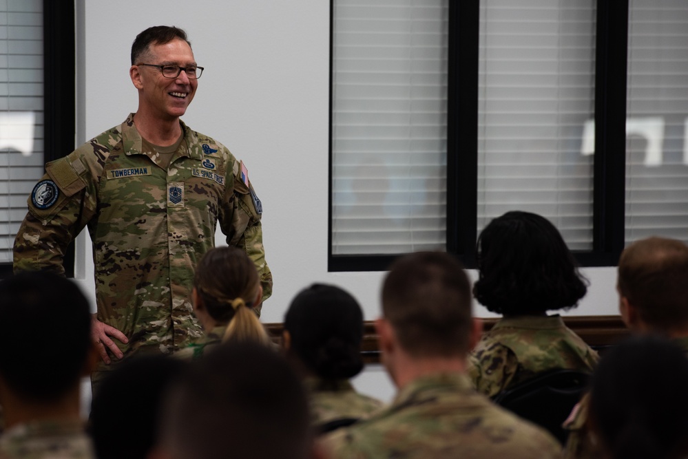 First Chief Master Sergeant of the Space Force visits Goodfellow AFB