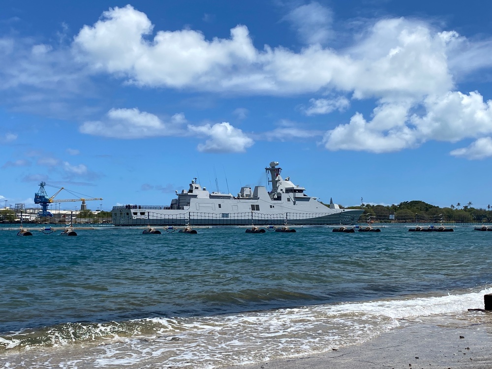 KRI I Gusti Ngurah Rai (332) departs Pearl Harbour for Sea Phase