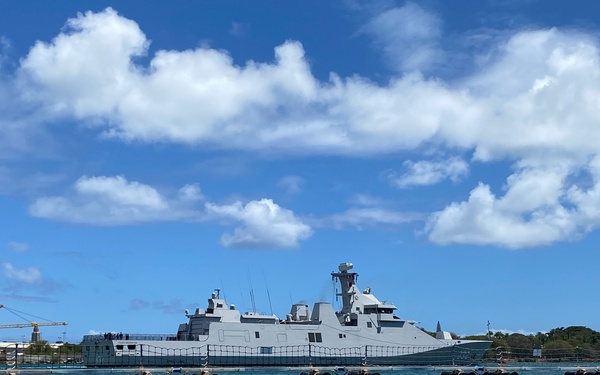 KRI I Gusti Ngurah Rai (332) departs Pearl Harbour for Sea Phase
