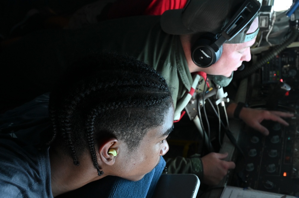 The Aim High Flight Academy visits the 33rd Fighter Wing