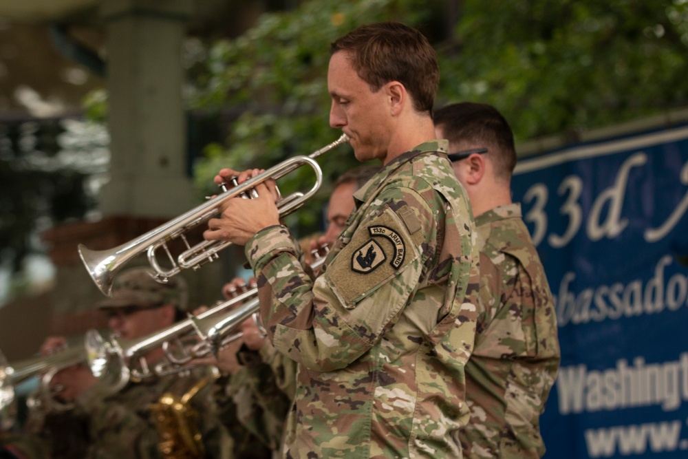 133rd Army Band tunes up at Lacey In Tune