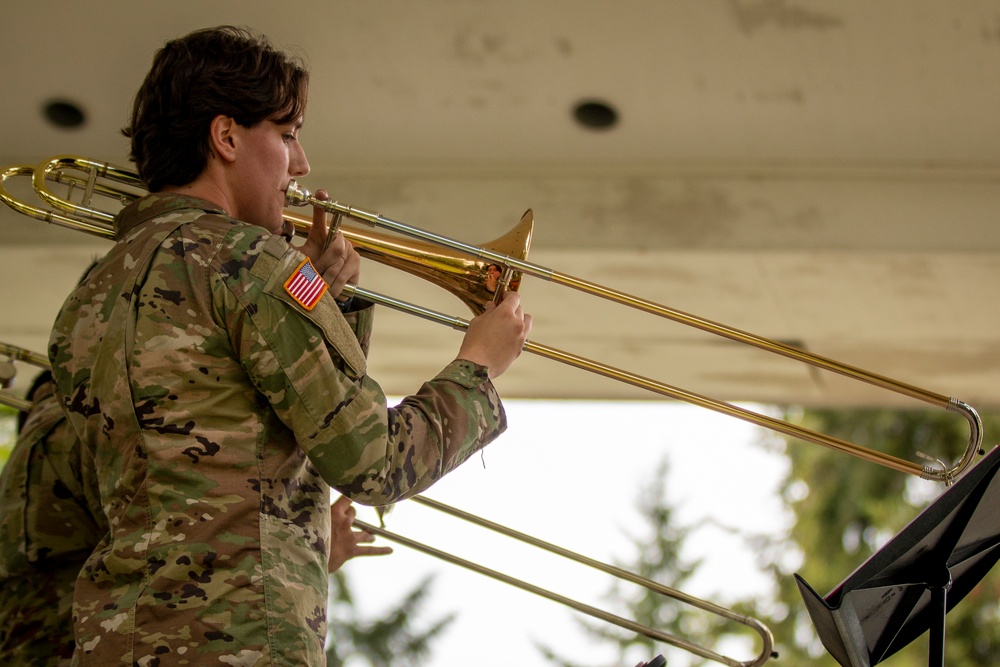 133rd Army Band tunes up at Lacey In Tune