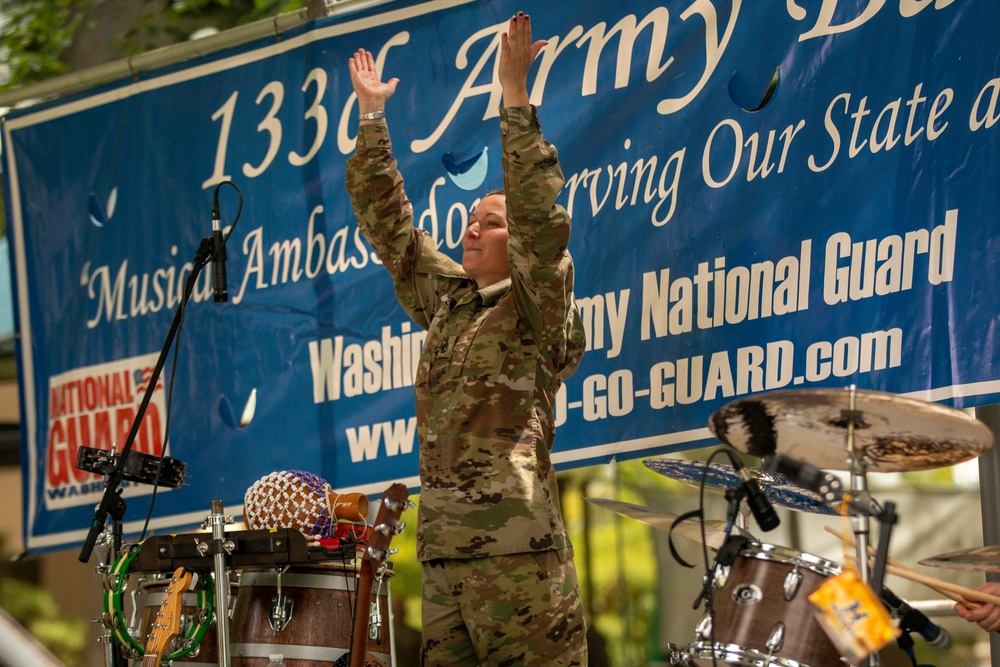 133rd Army Band tunes up at Lacey In Tune