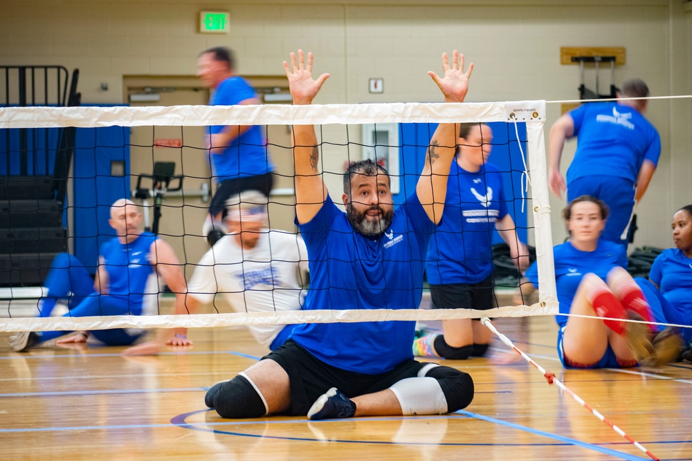 Warrior Games Volleyball Training