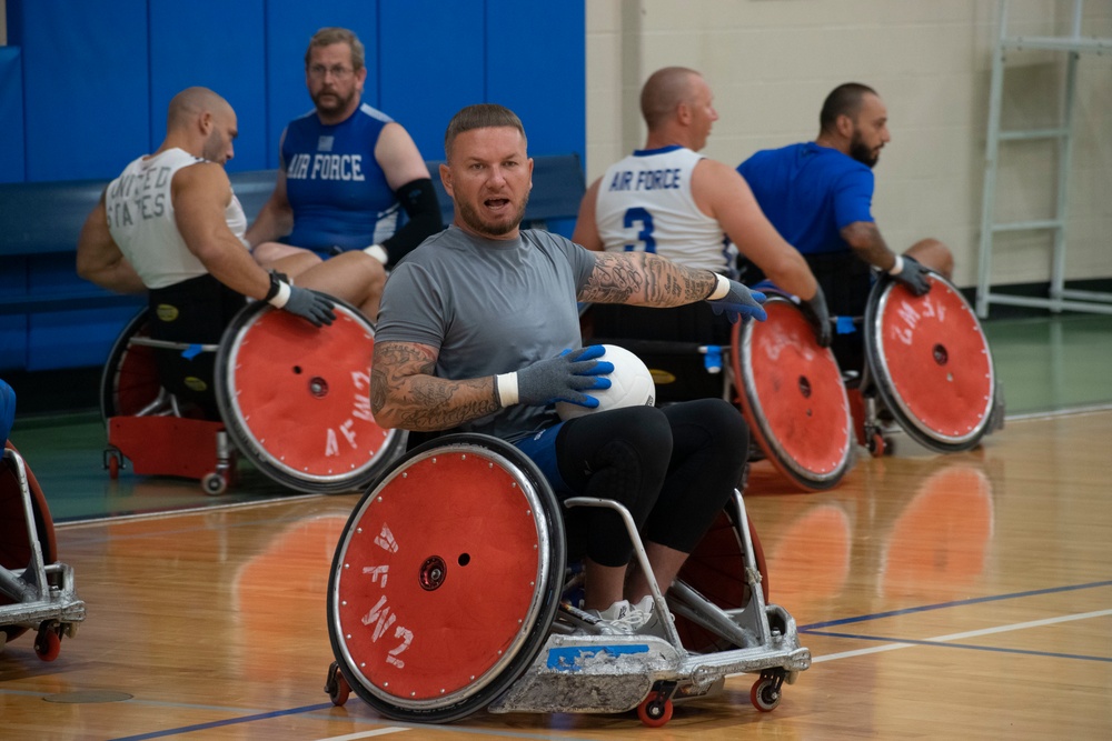 Warrior Games Wheelchair Rugby Training