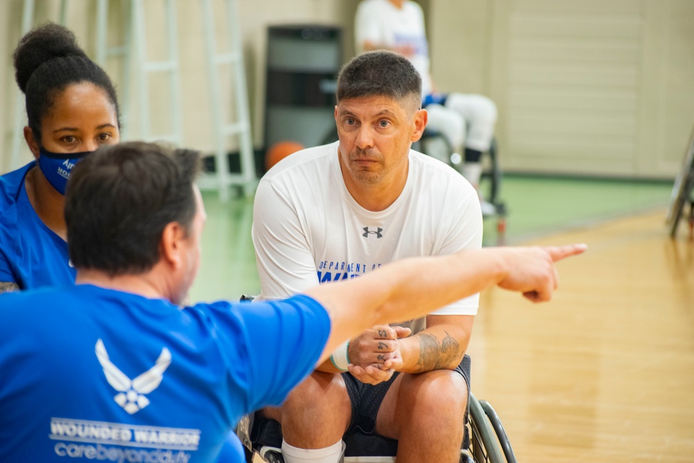 Warrior Games Wheelchair Basketball Training