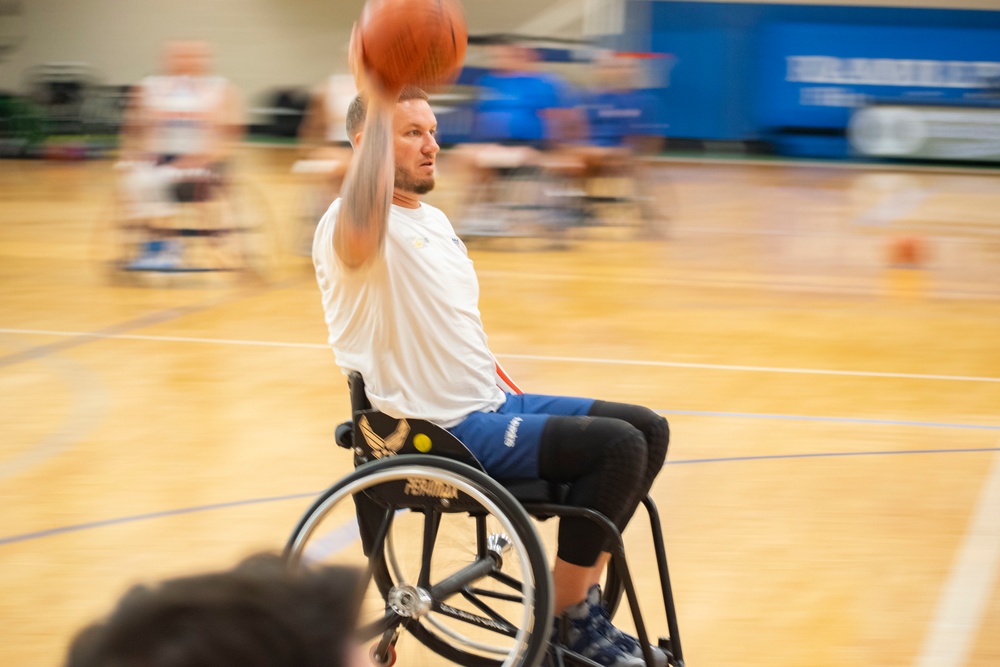 Warrior Games Wheelchair Basketball Training