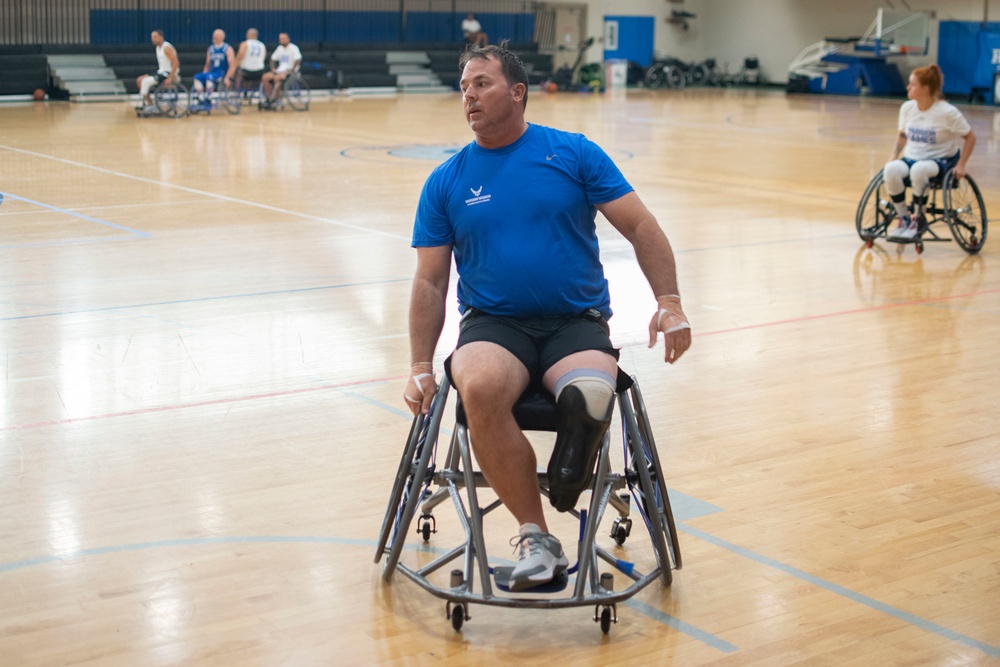 Warrior Games Wheelchair Basketball Training