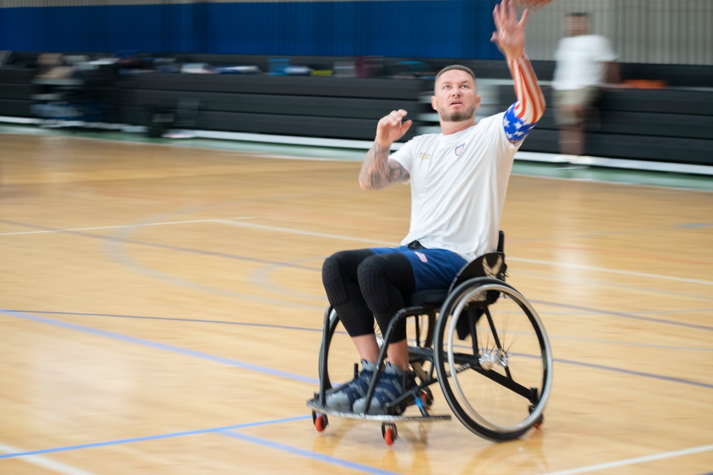 Warrior Games Wheelchair Basketball Training