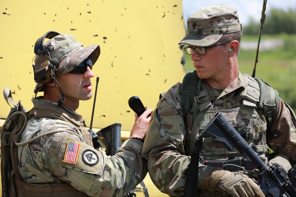 Bravo Co. 2-113th Infantry Battalion Conducts Live-Fire at XCTC