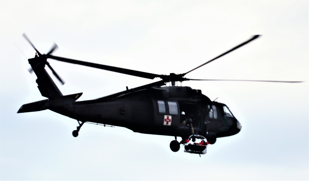 UH-60 Black Hawk crew training at Fort McCoy