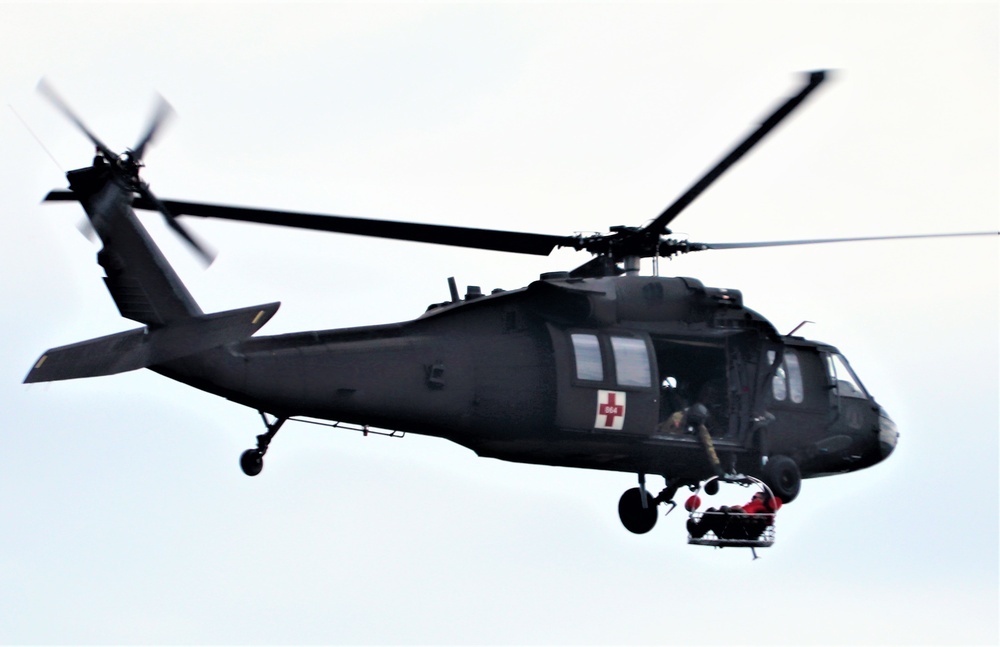 UH-60 Black Hawk crew training at Fort McCoy