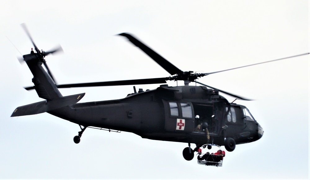 UH-60 Black Hawk crew training at Fort McCoy