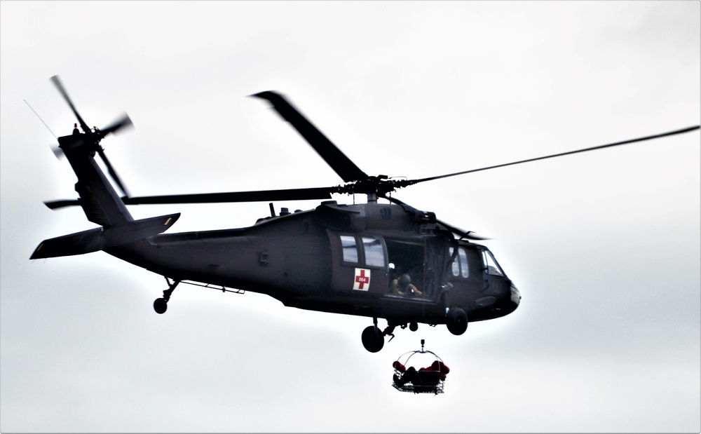 UH-60 Black Hawk crew training at Fort McCoy