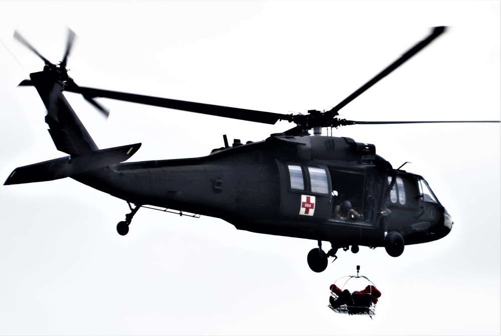 UH-60 Black Hawk crew training at Fort McCoy