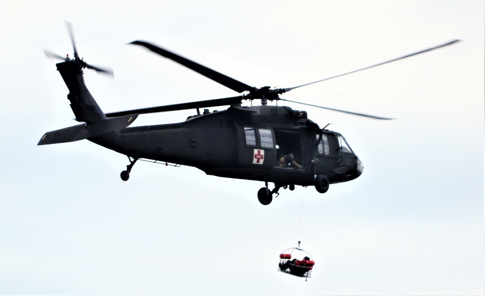 UH-60 Black Hawk crew training at Fort McCoy