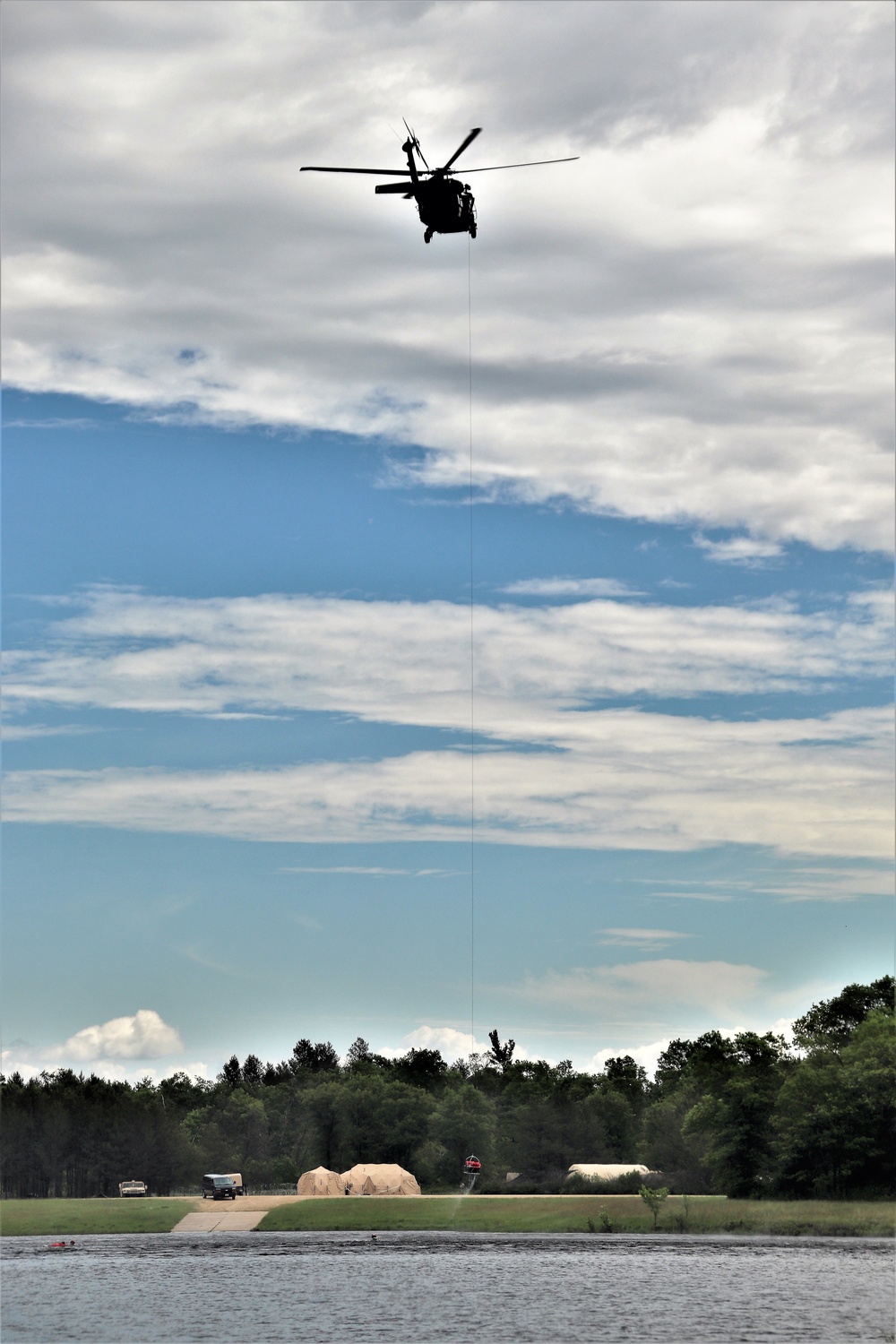 UH-60 Black Hawk crew training at Fort McCoy