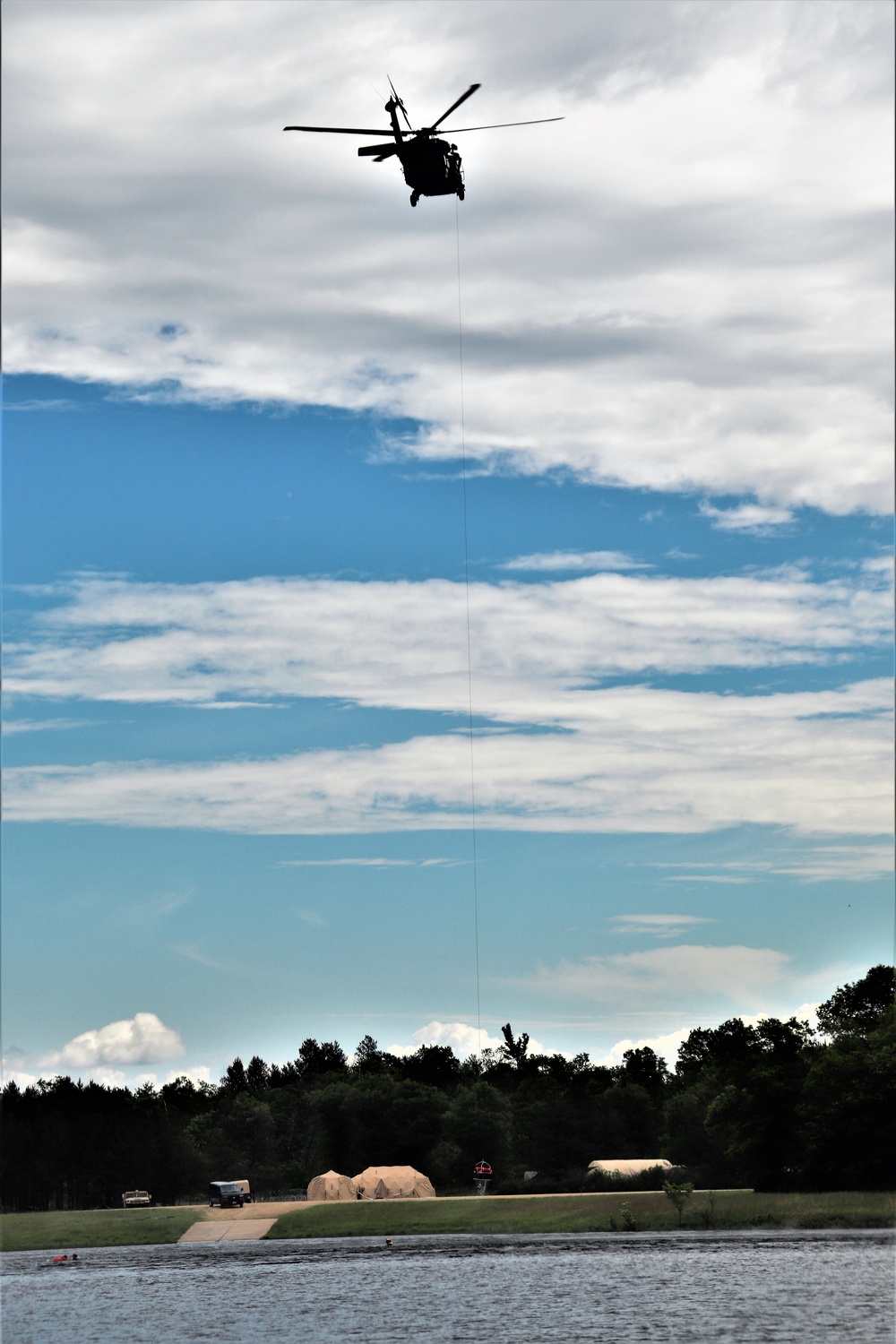 UH-60 Black Hawk crew training at Fort McCoy